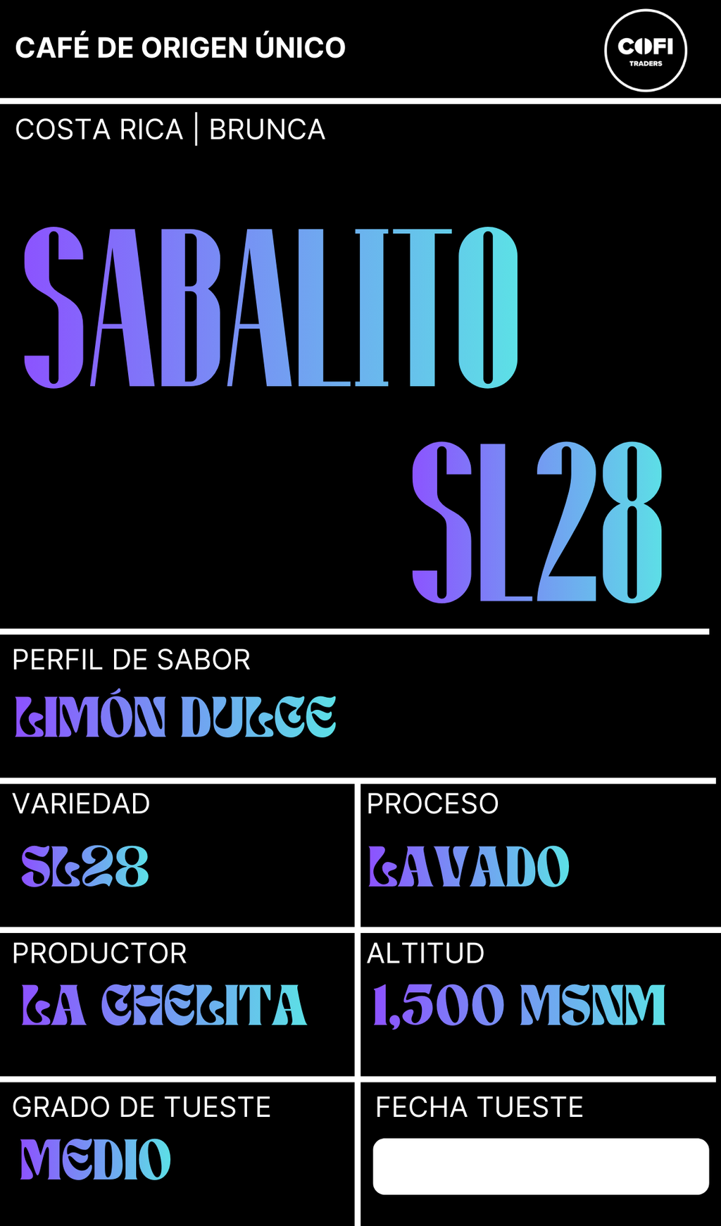 Sabalito SL28 Lavado — Edición de Origen